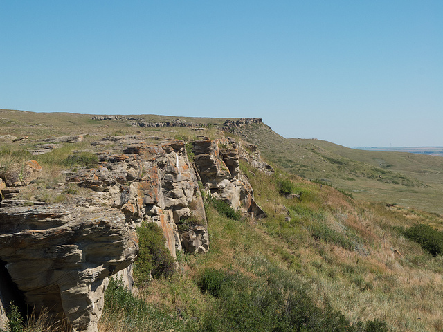 Head Smashed in Buffalo Jump.  Credit: Flickr CC